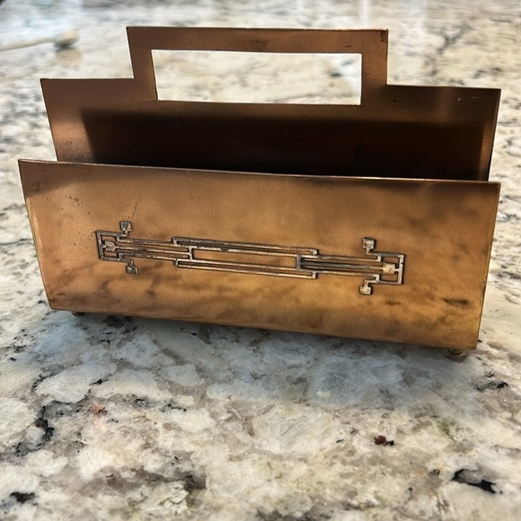 Heintz Art Metal Studio Vintage Bronze Letter Document Holder - Picture 12 of 13